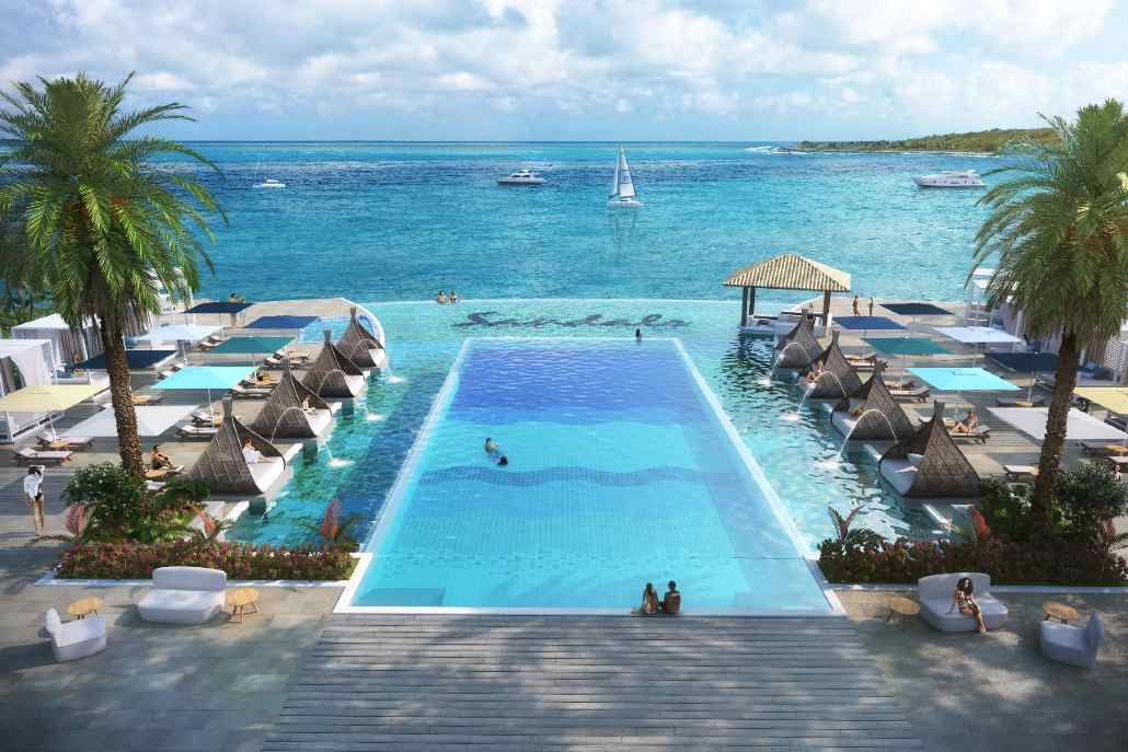 Sandals Curacao Dos Awa Sandals Resorts Only Infinity Pool Expansive Upper And Lower Deck 1 